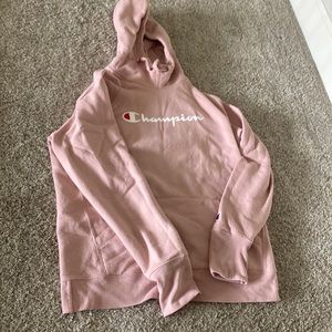 pink champion sweatshirt